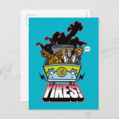 Carte Postale Machine Mystère "Yikes !" Dessin (Devant / Derrière)