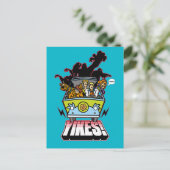 Carte Postale Machine Mystère "Yikes !" Dessin (Debout devant)