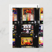 Carte Postale Machines à rêves - Machines à sous porte-bonheur (Devant / Derrière)