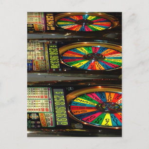 Carte Postale Machines à sous Las Vegas