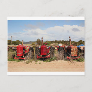 Carte Postale Machines agricoles de vieux tracteurs Australie
