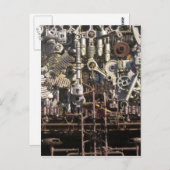 Carte Postale Machines mécaniques Steampunk (Devant / Derrière)
