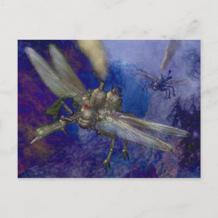 Carte Postale Machines volantes Steampunk