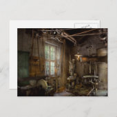 Carte Postale Machiniste - révolution industrielle (Devant / Derrière)