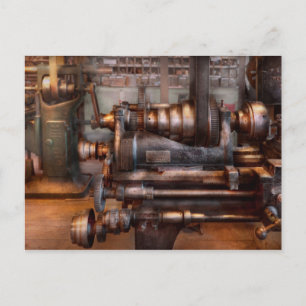 Carte Postale Machiniste - Steampunk - Boîte 5 vitesses semi-aut