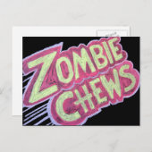 Carte Postale mâchoires zombies (Devant / Derrière)