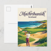 Carte Postale Machrihanish, Écosse (Devant / Derrière)