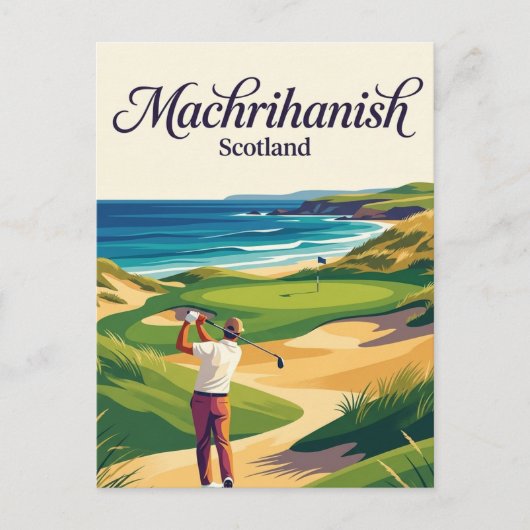 Carte Postale Machrihanish, Écosse (Devant)