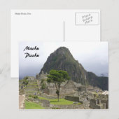 Carte Postale machu (Devant / Derrière)