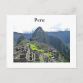 Carte postale Machu Picchu (Devant)