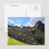 Carte Postale Machu Picchu Après-midi, Pérou (Devant / Derrière)