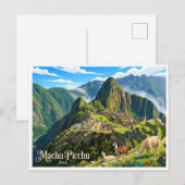 Carte Postale Machu Picchu Cusco Pérou (Devant / Derrière)