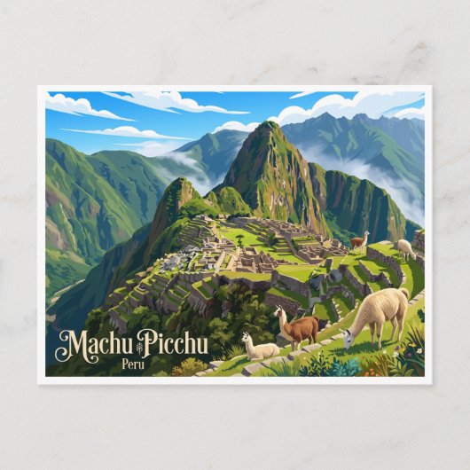 Carte Postale Machu Picchu Cusco Pérou (Devant)