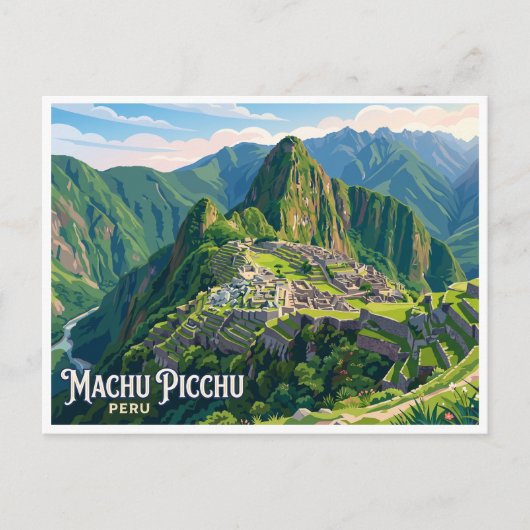 Carte Postale Machu Picchu Cusco Pérou (Devant)