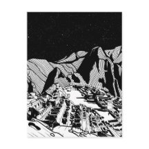 Machu Picchu paysage noir et blanc