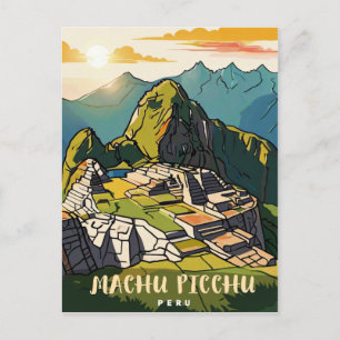 Carte Postale Machu Picchu, Pérou