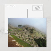 Carte Postale Machu Picchu, Pérou (Devant / Derrière)
