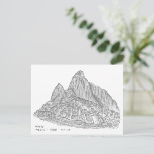 Carte Postale Machu Picchu, Pérou (Debout devant)