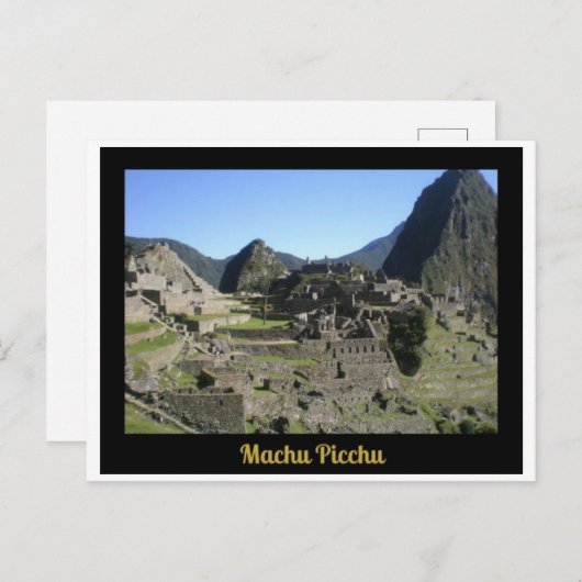 Carte postale Machu Picchu Pérou (Devant / Derrière)