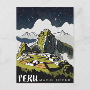 Carte Postale Machu Picchu, Pérou
