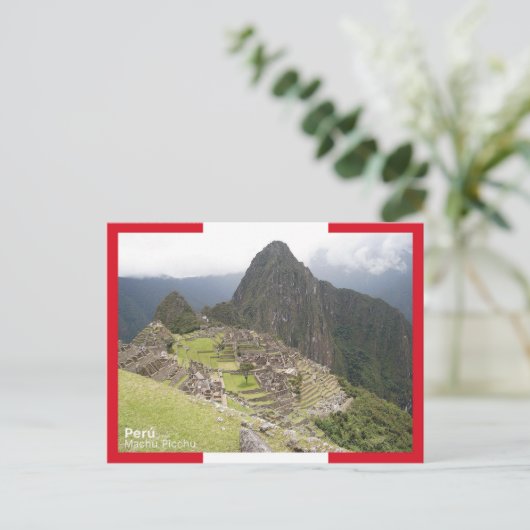 Carte Postale Machu Picchu - Pérou (Debout devant)