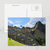 Carte Postale Machu Picchu, Pérou, après-midi (Devant / Derrière)
