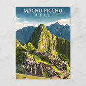 Carte Postale Machu Picchu Pérou Vintage voyage (Devant)