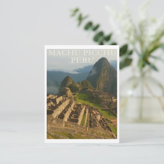 Carte Postale Machu Picchu Pérou, Voyage (Debout devant)