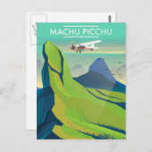 Carte Postale machu picchu poster Voyage de vol (Devant / Derrière)