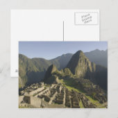 Carte Postale Machu Picchu, ruines de la ville Inca, Pérou. (Devant / Derrière)