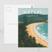 Carte Postale Mackay Australia Travel Art Vintage (Devant / Derrière)