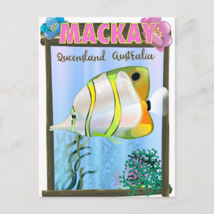 Carte Postale Mackay Australie poster de voyage tropical