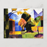Macke - Jardin sur le lac Thun