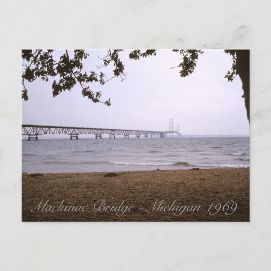 Carte Postale Mackinac Bridge Michigan (Devant)