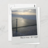 Carte postale Mackinac Bridge Upper Peninsula Mich (Devant / Derrière)