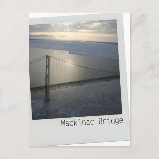 Carte postale Mackinac Bridge Upper Peninsula Mich (Devant)