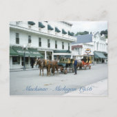 Carte Postale Mackinac Island 1956 Michigan Fudge Shop (Devant)