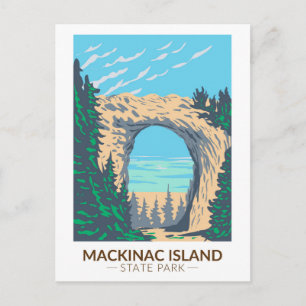 Carte Postale Mackinac Island State Park Michigan Arch Rock