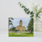 Carte Postale Mackinac Point Lumière Pensée De Vous (Debout devant)
