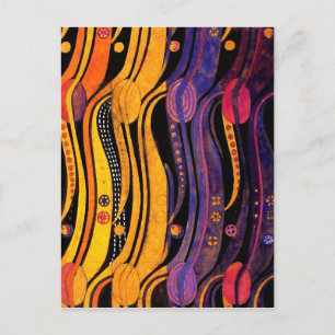 Carte Postale Mackintosh : Conception des tulipes