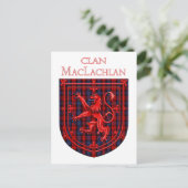 Carte Postale Maclachlan Tartan Scottish Plaid Lion Rampant (Debout devant)