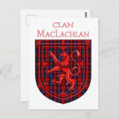 Carte Postale Maclachlan Tartan Scottish Plaid Lion Rampant (Devant / Derrière)