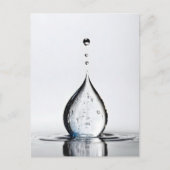 Carte Postale Macro goutte d'eau (Devant)