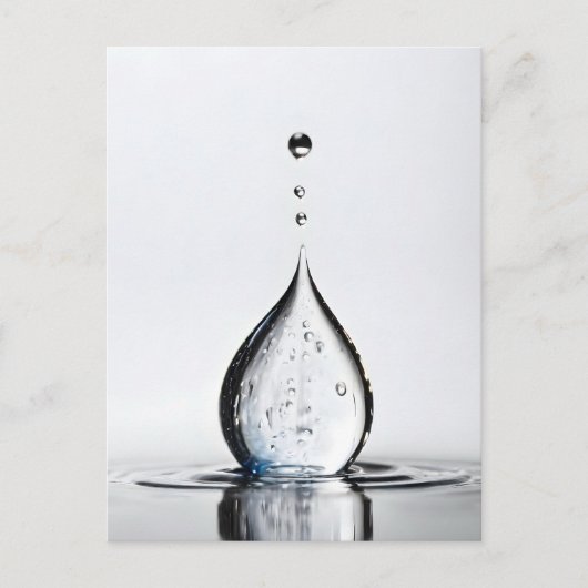 Carte Postale Macro goutte d'eau (Devant)