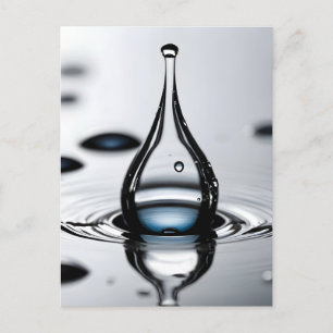 Carte Postale Macro goutte d'eau