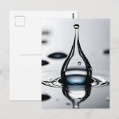 Carte Postale Macro goutte d'eau (Devant / Derrière)