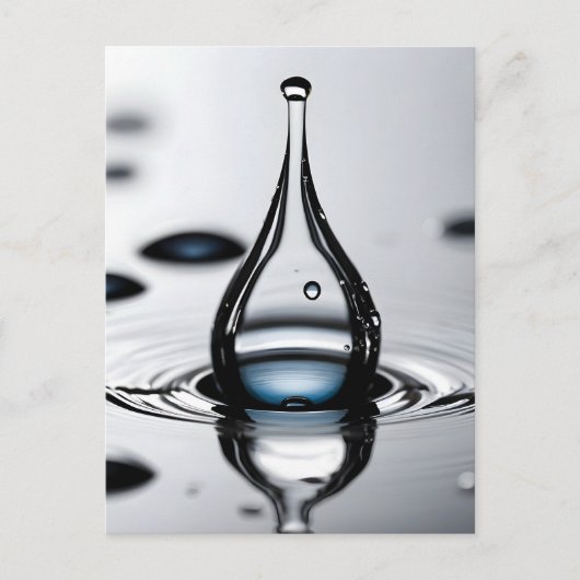 Carte Postale Macro goutte d'eau (Devant)