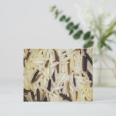 Carte Postale macro grains de riz (Debout devant)