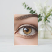 Carte Postale Macro oeil femelle (Debout devant)