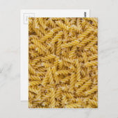 Carte Postale Macro pasta Fusilli en tant que structure arrière  (Devant / Derrière)